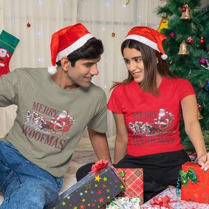 Merry Woofmas Shirt, Christmas Gift dog, Christmas T-Shirt, Dog Lover Christmas Gift, Christmas Dog Shirt, Dog Lover Shirt
