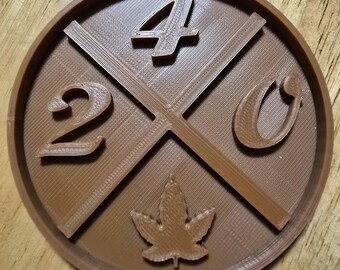 420 coasters and holder