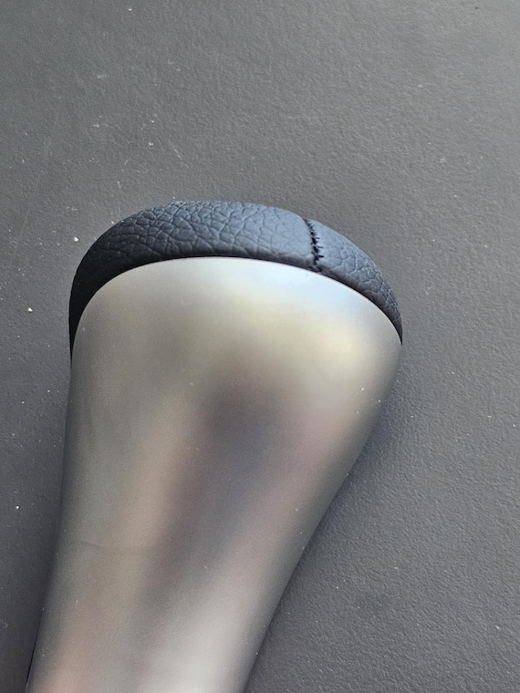 Pomello Leva Cambio 5 Marce Per Mercedes Classe A B C E CLK - Foro 8mm, Materiale Sintetico Con Inserti Argento - 3
