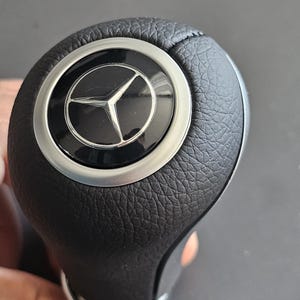 Pommeau de levier de vitesses en cuir pour Mercedes-Benz Classe C, Classe E et GLK - Automatique