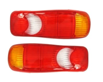 Set of 2 Tail Light Lenses for Truck and Van - Renault, Peugeot, Fiat, DAF
