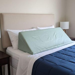 Funda de almohada de cuña de cualquier tamaño, funda de algodón, alivio del dolor posoperatorio de espalda, cadera, rodilla, reflujo ácido, ronquidos, apnea del sueño.