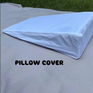 Cotton Wedge Pillow Cover: Post Surgery Pain Relief, Acid Reflux