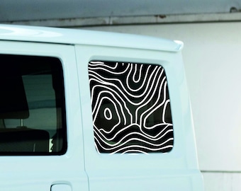 Topographic map car window I Car window topography map I Maps for car windows I Car window hiking map I Window map outdoor