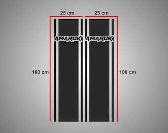 VW Amarok side stripes I Amarok sticker I Amarok decoration I Amarok side stripes I Amarok sticker car sticker VW Amarok