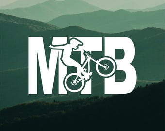 Pegatinas MTB | Pegatinas para bicicleta de montaña | Decoración de vinilo de alta calidad para bicicletas, coches y portátiles | Perfecto para los fanáticos del MTB | Regalo para ciclistas de montaña