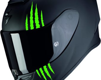Pegatinas para casco de moto | Pegatinas para moto | Arañazos con garras | Pegatinas para moto | Pegatina para casco con arañazos con garras