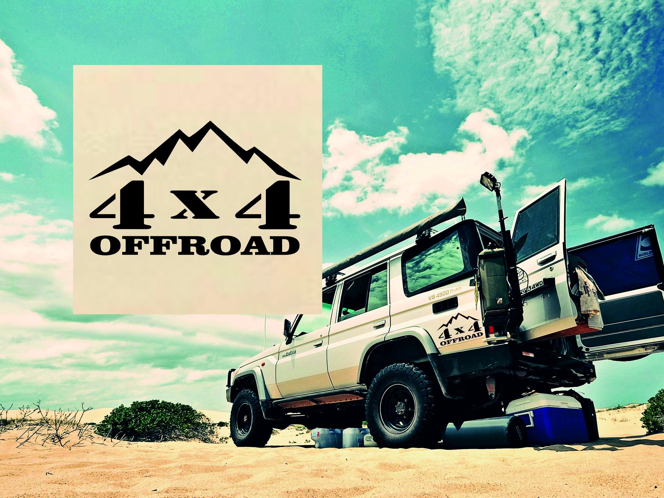 Offroad sticker set I 4x4 sticker I off-road vehicle sticker I 4WD sticker set I all-wheel drive sticker set I offroad decor I 4WD sticker set
