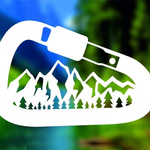 Pegatina de escalada I Calcomanía de escalada I Pegatina de búlder I Pegatina de mosquetón I Pegatina de aventura I Pegatina individual gratis I Regalo de escalada