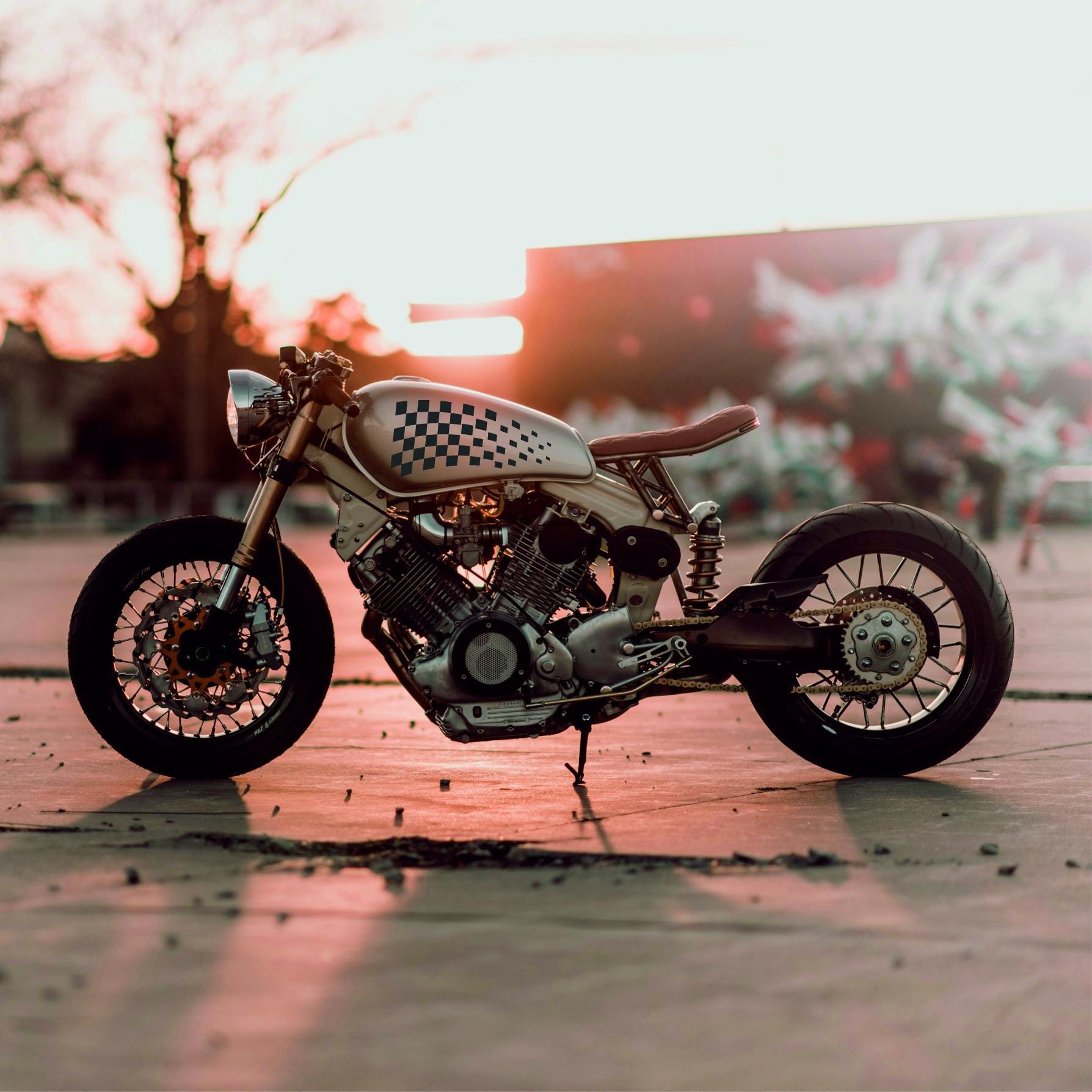 バイクタンクストライプステッカー |レーシングストライプビニール