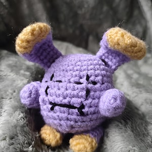 Little purple ball crochet pattern - PDF file