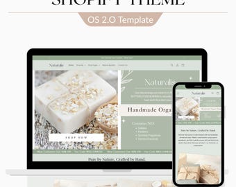 Boutique Shopify Theme | Sage Green Website Design Template for Fashion & Lifestyle Stores, Shopify 2.0