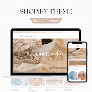 Jewelry Shopify Theme, Boutique Shopify, Shopify 2.0 Themes, Premium Shopify Theme, Shopify Theme, Website Design Templates,Shopify Website