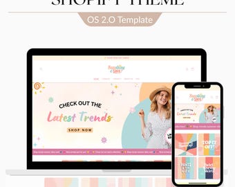 Tema de Shopify 2.0 para Pastel Boutique: plantillas de diseño web para marcas de moda y belleza, temas de Shopify
