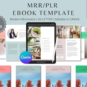 PLR/MRR Ebook Templates, Canva Ebook Template, Ebook Bundle, Coaching Course Template, Lead Magnet, Course Creator Template, Done For You