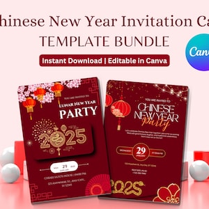 Chinese New Year Card Template, 2025 Snake New Year, Lunar New Year 2025, Chinese Celebration, Greeting Cards 2025
