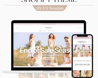 Boutique Shopify 2.0 Theme | Minimalist Lifestyle & Clothing Store, Shopify Themes, Website Design Template