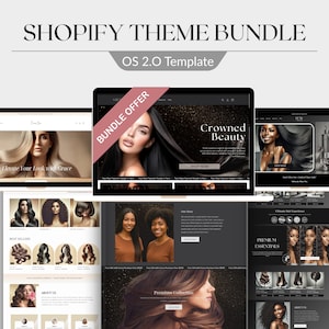 Shopify Theme Bundle, Shopify hair website,Hair shopify theme,Boutique Shopify,Shopify 2.0 Themes,Premium Shopify,Website Design Template