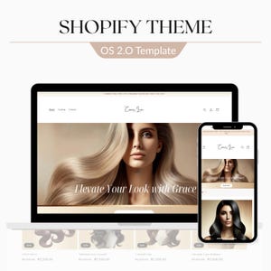 Luxury Hair Shopify Theme,Wig Shopify, Shopify 2.0 Themes, Premium Shopify Theme, Shopify Theme, Website Design Templates,Shopify Website