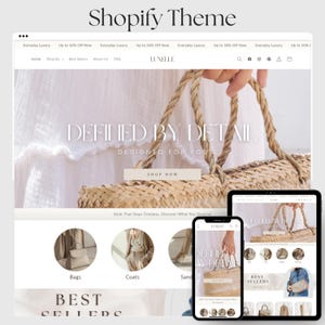 White Website Template, Boutique Shopify, Luxury Shopify Theme, Premium Shopify, Shopify 2.0 Themes, Shopify Website Theme, Website Template