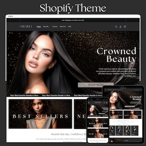 Hair website template,Wig business templates,Hair Shopify Website Template,Boutique Shopify Theme,Black Website Template,Shopify Themes