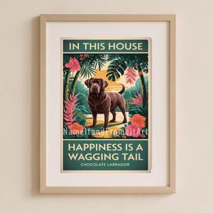 Decorative Chocolate Labrador Wall Art – A Tribute to Man’s Best Friend