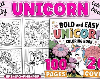 Einhorn Malbuch | Magische Fantasie für Kinder & Erwachsene (PDF)