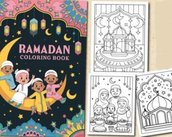 Ramadan Coloring Book for Adults | Islamic Art Mandala Pages (PDF)