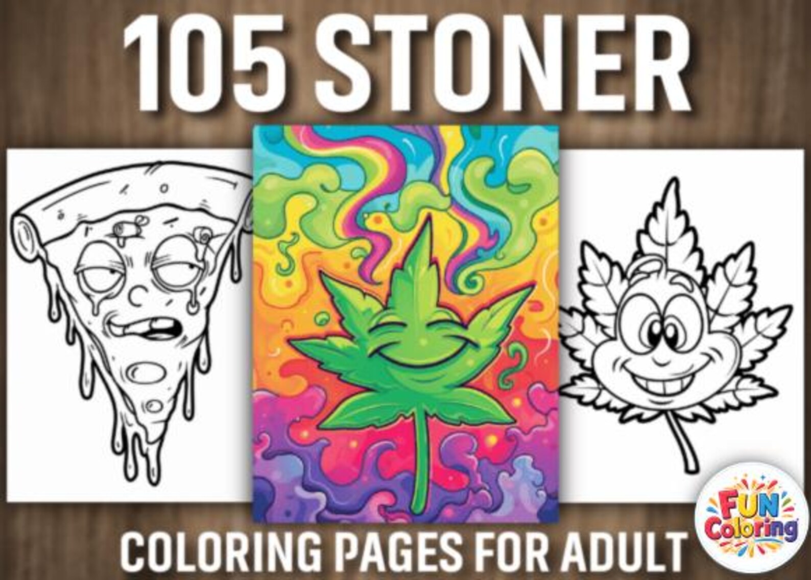Stoner Coloring Book Pages for Adults | Funny Weed Coloring Pages ...