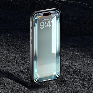 Mint 3D Glass iPhone Wallpaper – Minimalist (Digital Download image 3