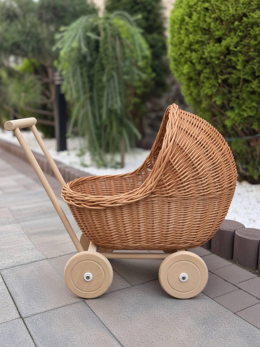 籐製ベビーカー - Etsy 日本