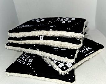 Handmade Reusable Cotton Face Wipes: Makeup Removal Cloths