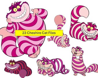 23 x Cheshire Cat SVG PNG Files