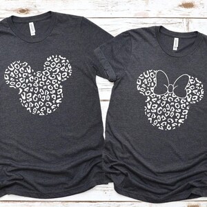 Leopard Print Mickey Shirt, Leopard Mickey or Minnie Shirt, Animal Kingdom Tee, Disney Vacation Shirt, Matching Family Gift, Disneyworld Tee