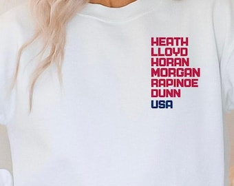 Minimalist US Women's Soccer Team Hoodie, Pocket USA National Soccer Team Sweatshirt, Champions America Soccer Team Hoodie, Women World Cup