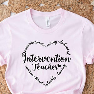 Intervention Teacher Shirt, Intervention Cute Shirt, Early Intervention TShirt, Intervention Squad Tee, Elementary Gift, Intervention Squad