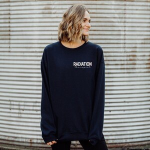 Pocket Radiation Therapist Sweatshirt, Minimalist Radiation Therapy Sweatshirt, Radiation Technician Grad Sweatshirt, Xray School Sweatshirt image 2