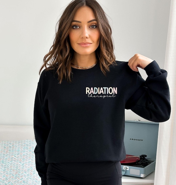 Pocket Radiation Therapist Sweatshirt, Minimalist Radiation Therapy Sweatshirt, Radiation Technician Grad Sweatshirt, Xray School Sweatshirt