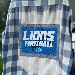 Detroit Lions pastel check