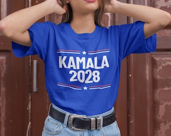 KAMALA 2028 Unisex Heavy Cotton Tee - Political Campaign Shirt, Election Apparel, Gift for Supporters, Comfy Casual Tee, Unisex T-Shirt