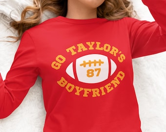 Swift Football Fan Long Sleeve Tee - Unisex Soft Cotton Shirt for Game Day, Tailgating, Sports Events, Gift for Him or Her