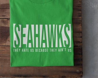 Seahawks Block Logo T-Shirt | Sports Football Tee, Team Fan Shirt