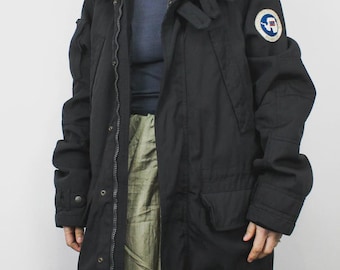 Napapijri zwarte parka | Waterdichte utility-jas | Maat M–L (unisex)