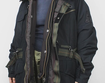 Gaastra grafiet parka | Winterjas met uitneembare voering | Maat L–XL heren