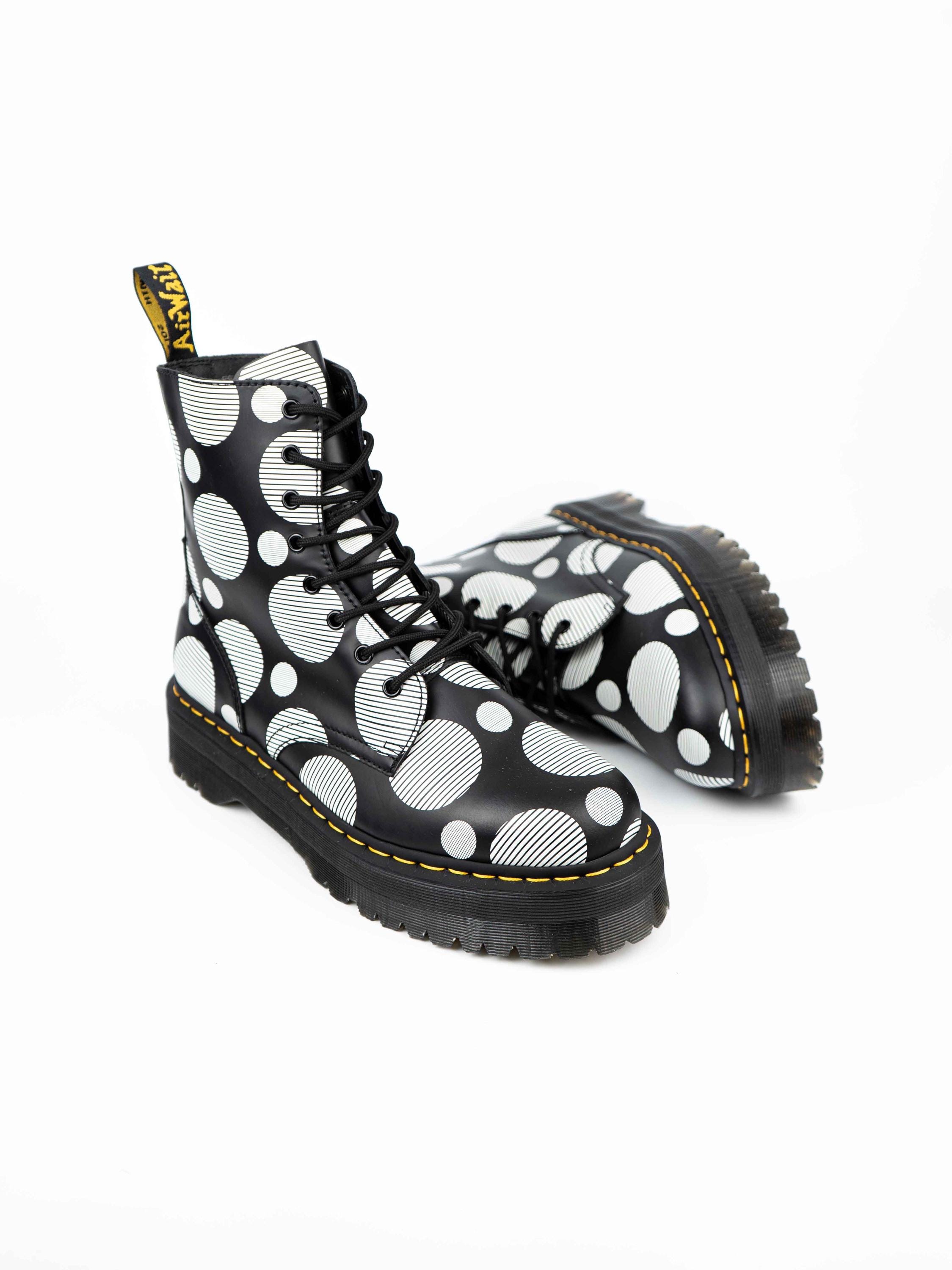 Dr. Martens Jadon Polka Dot Boots | Platform Combat Boots