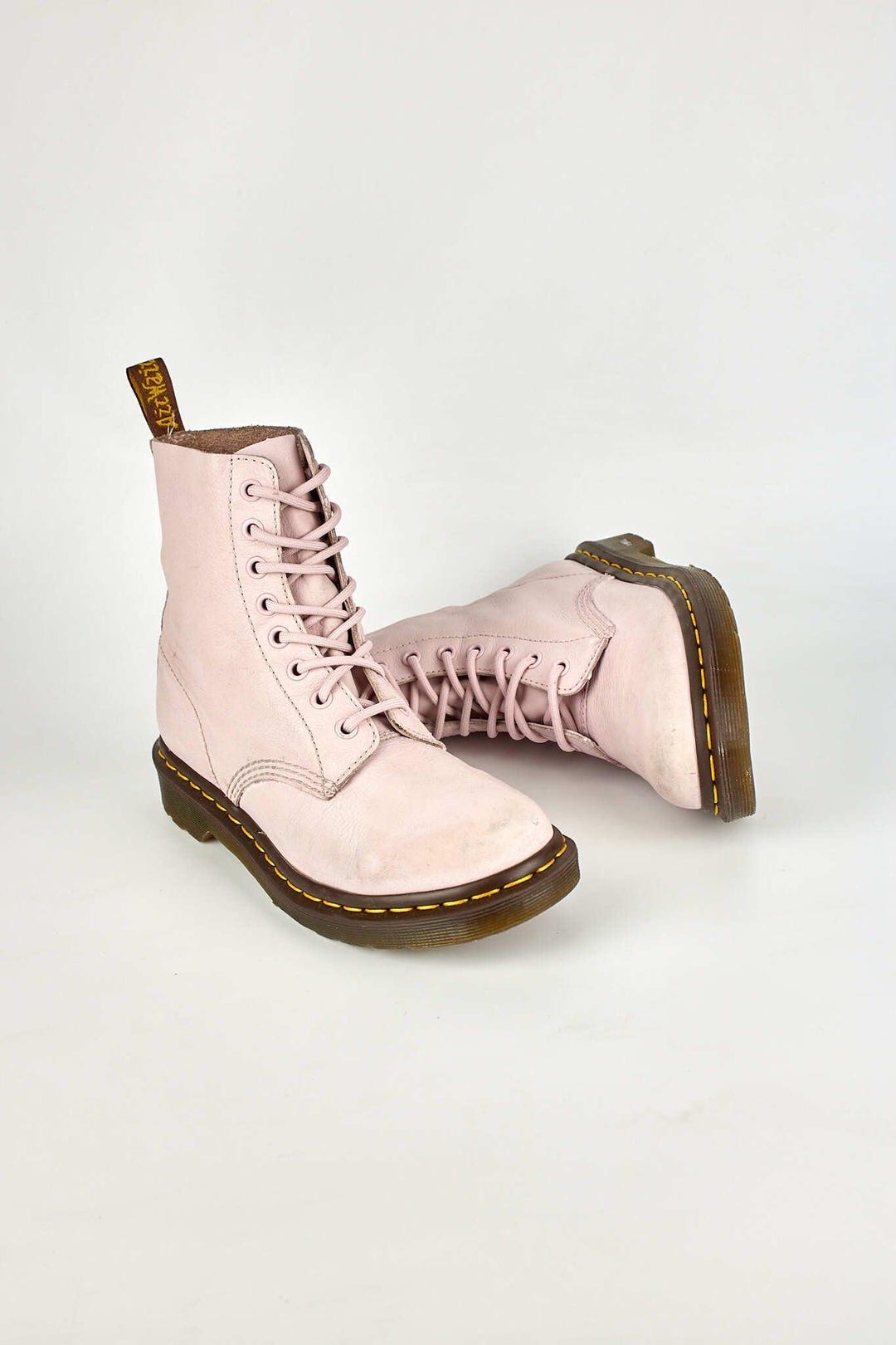 Dr. Martens 1460 Pascal Soft Leather Light Pink Durable Sole 8-eye ...