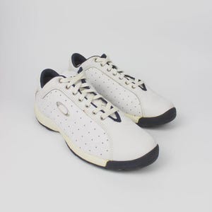 Vintage Oakley White Leather Sneakers | Size EU 44.5 US 11 | Retro 90s Trainers | Classic Men’s Shoes