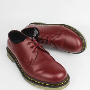 Dr. Martens 1461 Classic Black Schuhe - Größe 44 (28 cm) Made in England | Klassische Gelb Stitch Oxfords