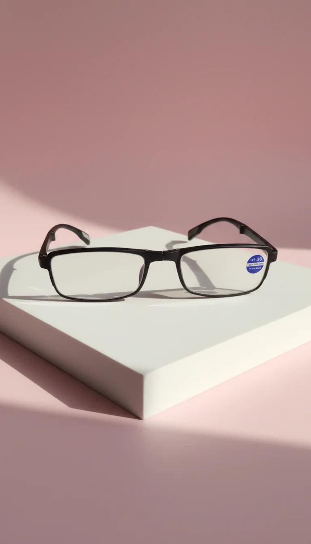 Black Frame Rectangular Reading Glasses - Etsy