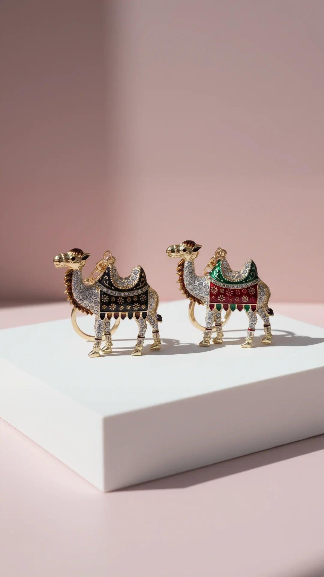 Camel Crystal Key Ring & Bag Charm - Etsy